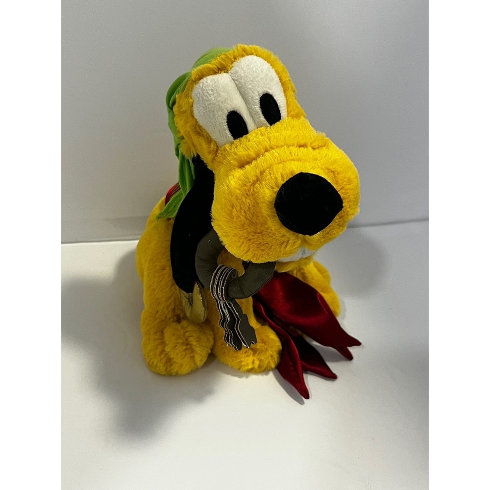 Disney Theme Parks Pluto Pirates of the Caribbean Keys Plush Stuffed Toy NWT